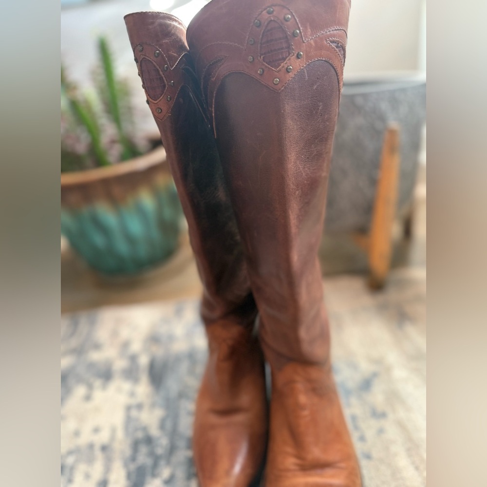 Vintage 1970’s Circle S Brown Leather Western Boots - Picture 6 of 10